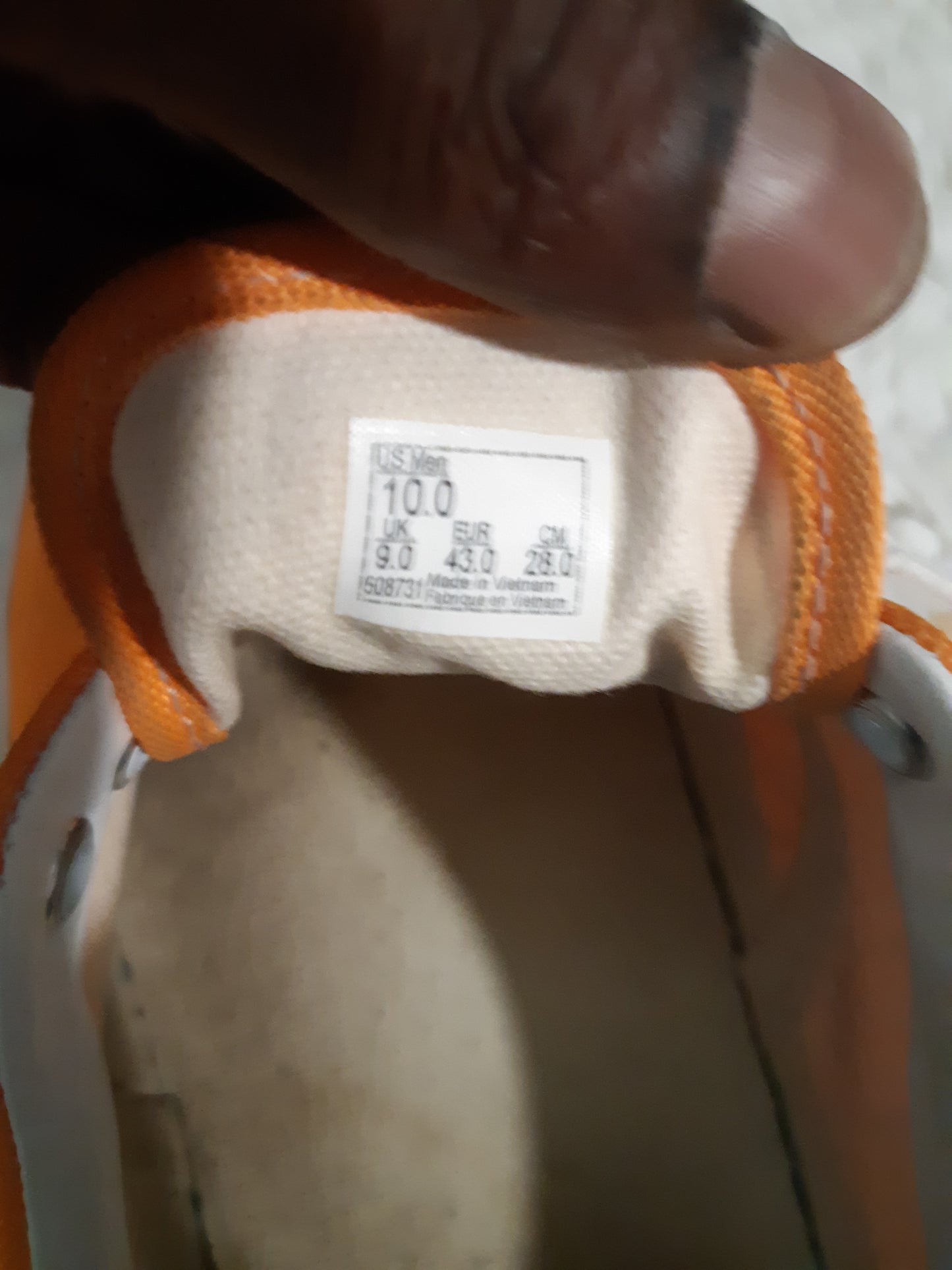 MENS SHOES ( VANS) $25 ORANGE COLOR
